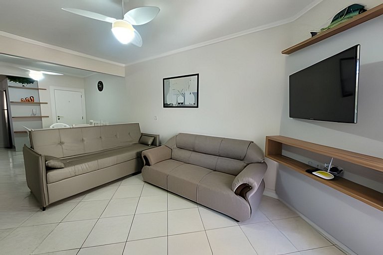 L161 - Apartamento na avenida para 7 pessoas